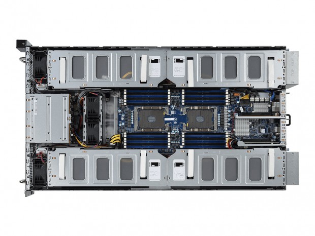 NVIDIA Tesla P4を16枚搭載できる2U GPUサーバー、GIGABYTE「G291-2G0」