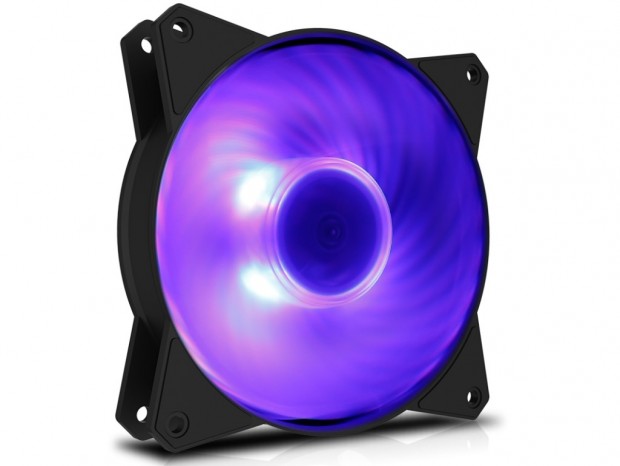 RGB LEDとスマートセンサ搭載の120mmファン、Cooler Master「MasterFan MF120R RGB」
