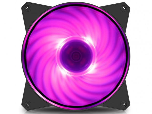 RGB LEDとスマートセンサ搭載の120mmファン、Cooler Master「MasterFan MF120R RGB」