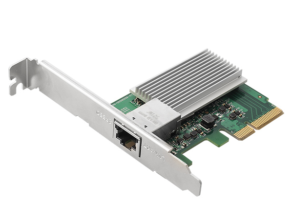 ロープロファイル対応の10ギガビットLANカード、ASUSTOR「AS-T10G」