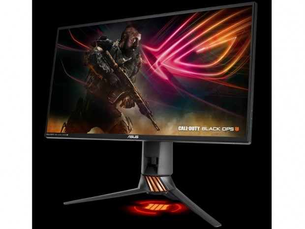 240Hz/1ms対応のASUS「ROG Swift PG258Q」に「CoD:BO4」コラボモデル登場