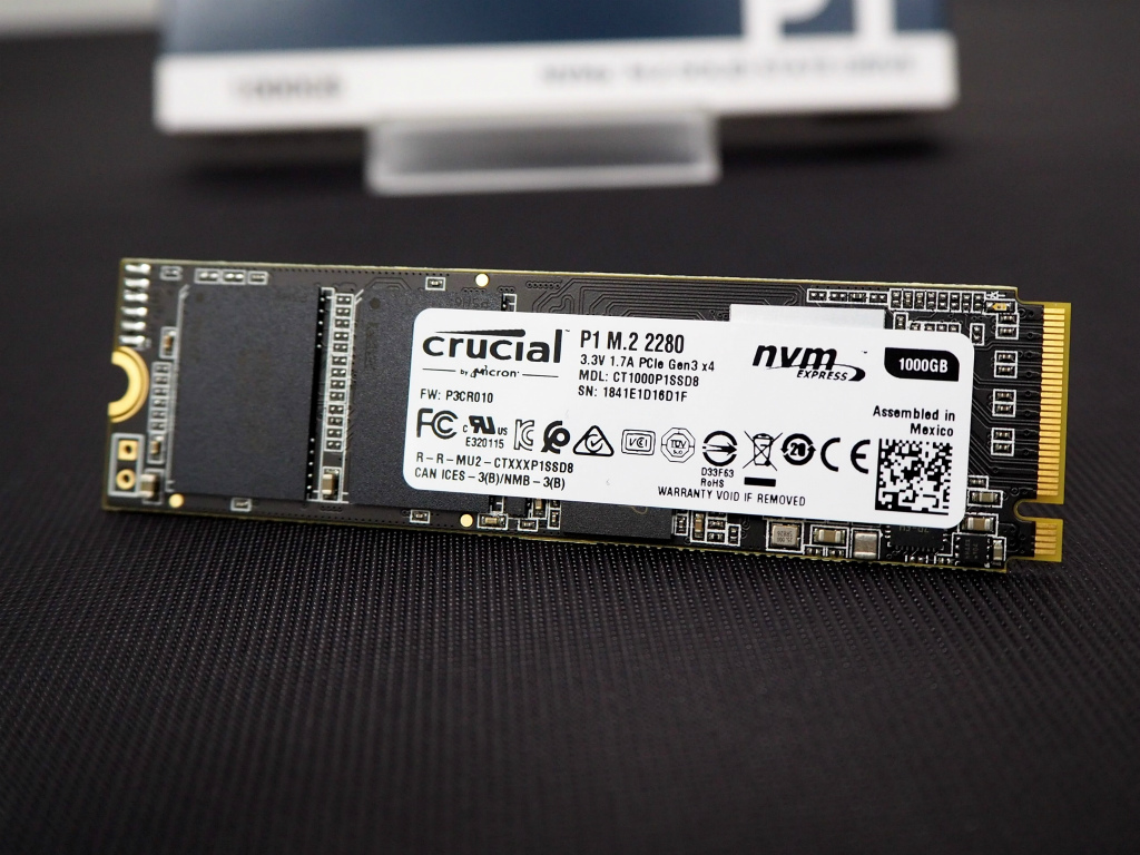 Crucial初のNVMe M.2 SSD「P1」シリーズ27日発売開始～詳細スペックも