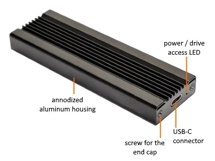 NVMe M.2 SSDをUSB3.1接続できるヒートシンク兼用ケース、Addonics「M2NVMU31」