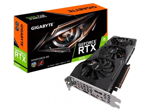 「WINDFORCE 3X」搭載のGeForce RTX 2070、GIGABYTE「GV-N2070WF3-8GC」