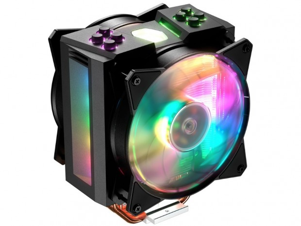 Cooler Master、CPU温度でLEDカラーが変わるサイドフロークーラー「MasterAir MA410M」