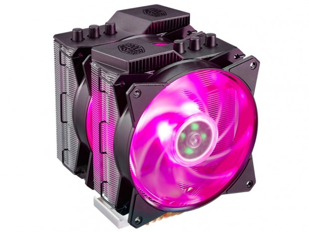 トリプルファン対応のデュアルタワーサイドフロー、Cooler Master「MasterAir MA620P」