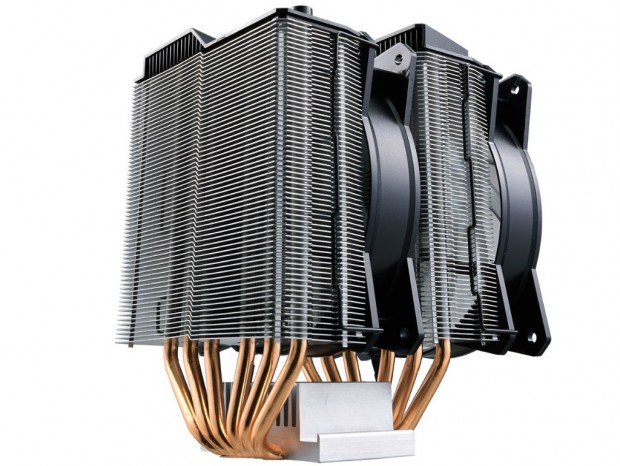 トリプルファン対応のデュアルタワーサイドフロー、Cooler Master「MasterAir MA620P」