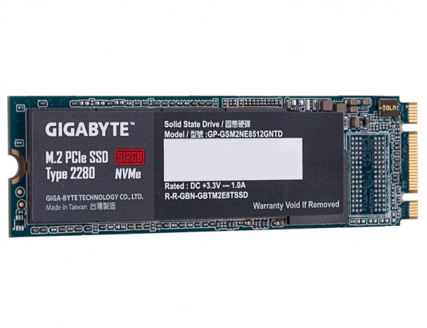 GIGABYTEのNVMe M.2 SSD「M.2 PCIe SSD」に512GBの大容量モデル登場
