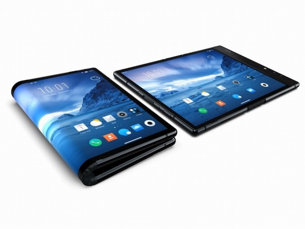 世界初、画面を折り曲げられるスマートフォン「FlexPai」が誕生