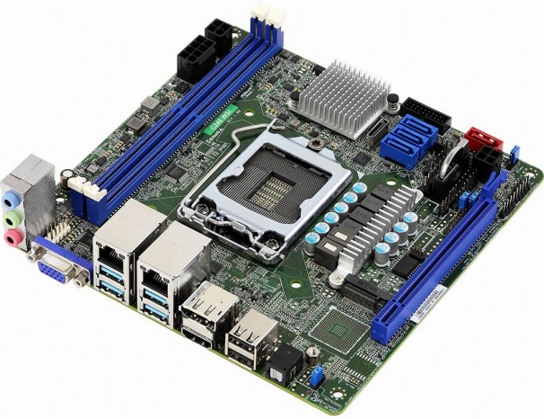 Xeon E-2100対応のMini-ITXマザーボード、ASRock Rack「C246 WSI」