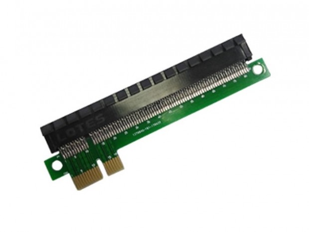 Sintech、PCI-Express（x1）スロットに（x16）カードを搭載できるライザーカード
