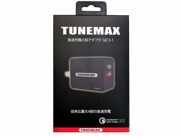 最大4倍速で充電ができるコンパクトUSB充電器、フォーカルポイント「QC3-1」