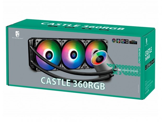 大型ラジエター搭載のアドレサブルRGB対応オールインワン水冷、Deepcool「Castle 360 RGB」