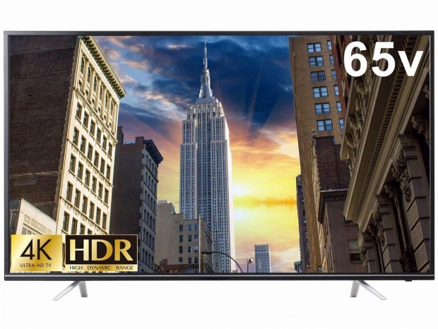 売価8万円を切る、65V型4K/HDR液晶TV「GH-TV65G-BK」がグリーンハウスから