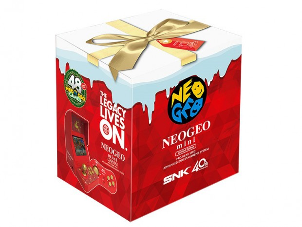 収録ゲームが8タイトル増えた限定モデル「NEOGEO mini Christmas Limited Edition」