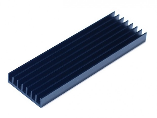 サイズ、少ない投資で効果が得られるM.2 SSD用のアルミニウム製ヒートシンク