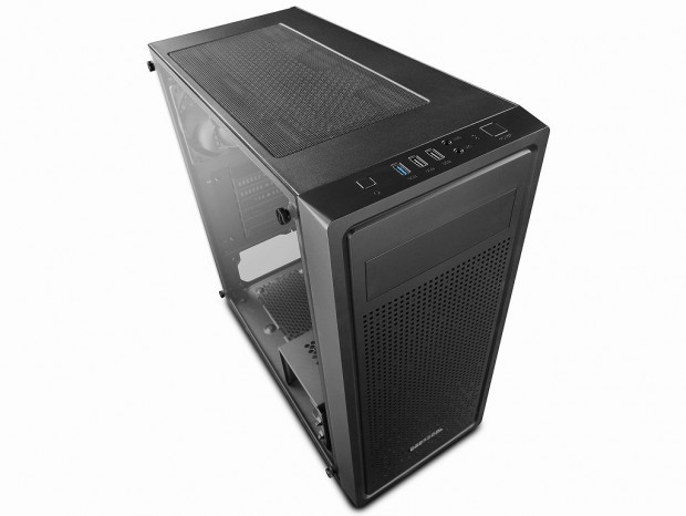 Deepcool、吸気＆ライティングに好相性なスクエアホールパネル採用ケース「E-SHIELD」