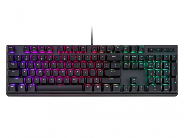 Cooler Master、アルミ天板にCHERRY軸マウントのスリムキーボード「MasterKeys MK750」