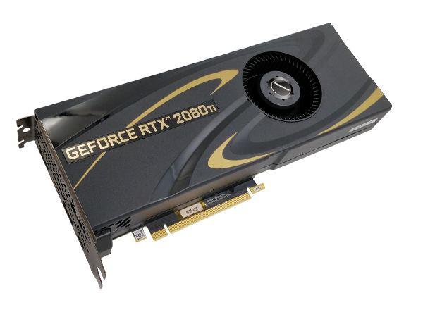 オリジナル外排気クーラーを搭載するGeForce RTX 2080 Ti/2070がManliから