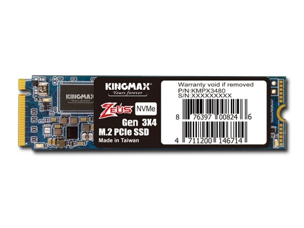 ランダムアクセス55万IOPSの高速NVMe M.2 SSD、KINGMAX「PX3480」シリーズ