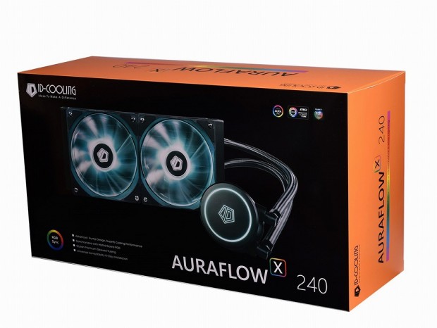 ID-COOLING、240mmサイズのRGB対応オールインワン水冷「AURAFLOW X 240」