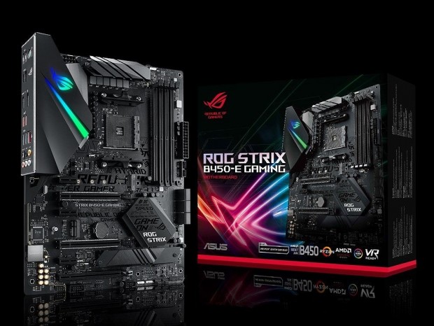 ASUS、AMD B450チップ搭載のゲーミングマザーボード「ROG STRIX B450-E GAMING」