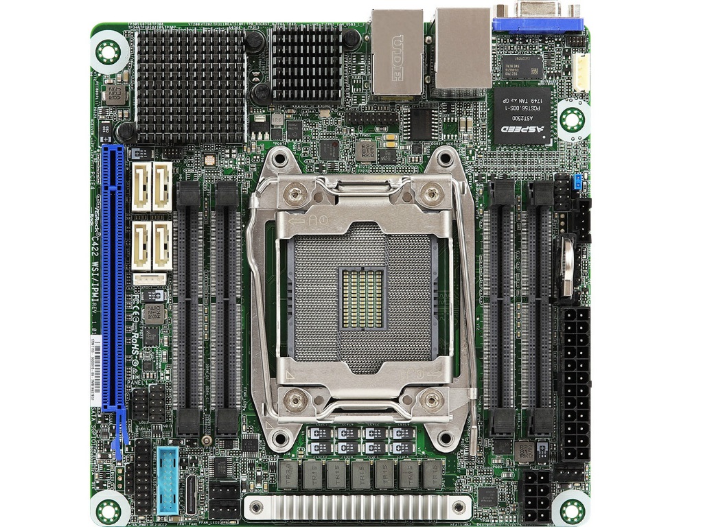 Xeon W対応のサーバー向けMini-ITXマザーボード、ASRock Rack「C422