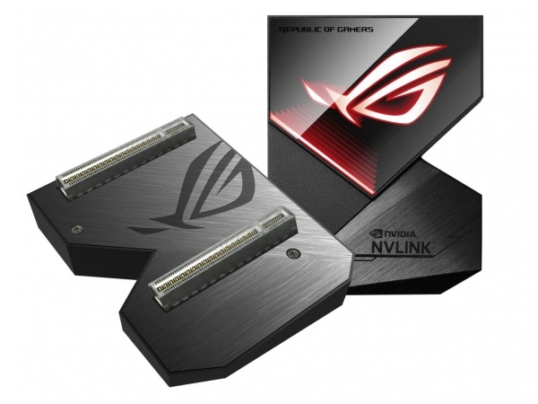 「Aura Sync」対応のNVLinkブリッジアダプタ、ASUS「ROG-NVLINK」国内発売開始