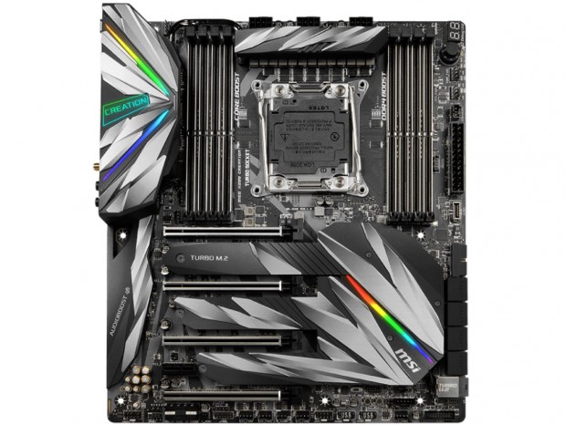 14フェーズ電源搭載のクリエイター向けX299マザー、MSI「MEG X299 CREATION」発売