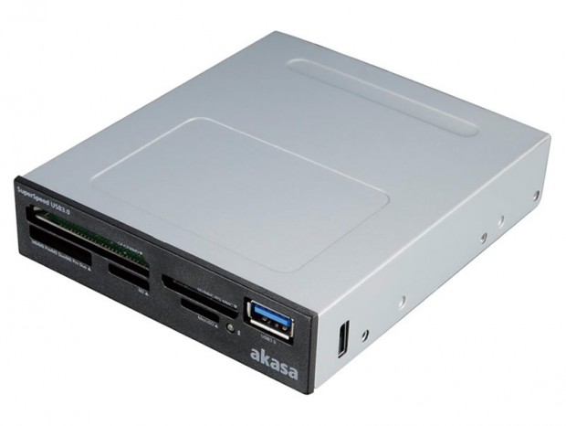 3.5インチ内蔵マルチカードリーダーの後継モデル、アイネックス「AK-ICR-27」