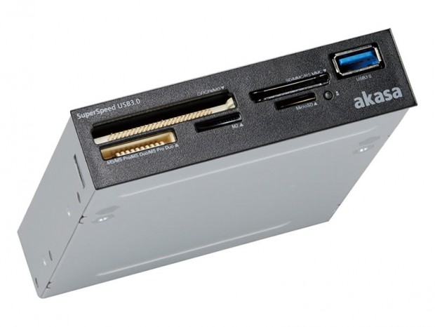 3.5インチ内蔵マルチカードリーダーの後継モデル、アイネックス「AK-ICR-27」