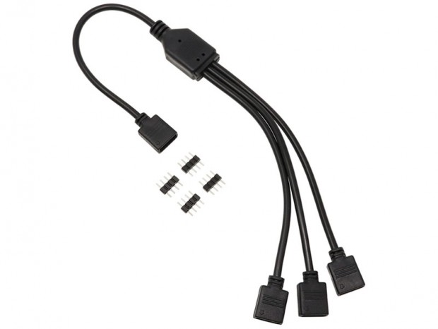 RGB LED 4pinコネクタを3分岐できる、アイネックス「RLD-SPLIT3」