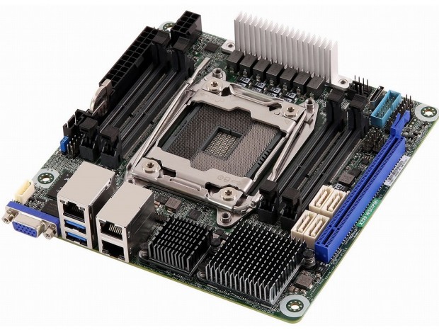 Core X対応のMini-ITXマザーボード、ASRock Rack「X299 WSI/IPMI」