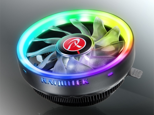レインボーLEDファン搭載のロープロファイルCPUクーラー、RAIJINTEK「JUNO PRO RBW」