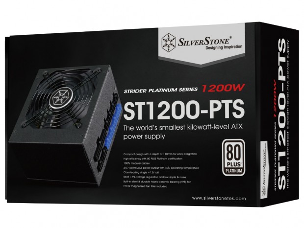容量1,000W超で奥行140mmのフルモジュラー電源、SilverStone「Strider Platinum」