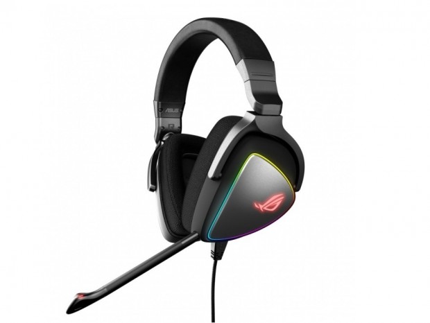 Quad DAC搭載のAura Sync対応ゲーミングヘッドセット、ASUS「ROG Delta」