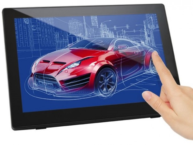 USBケーブル1本で接続できる10点マルチタッチ液晶、センチュリー「plus one Touch」
