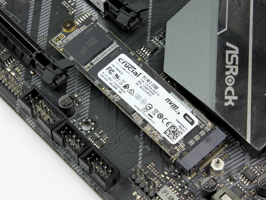 QLC NANDフラッシュを採用するCrucial初のNVMe M.2 SSD「P1」シリーズ ...