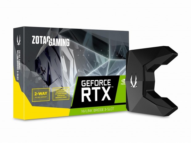 ZOTAC、3スロット＆4スロット仕様の2-Way NVLinkブリッジ発売。価格は税抜12,980円
