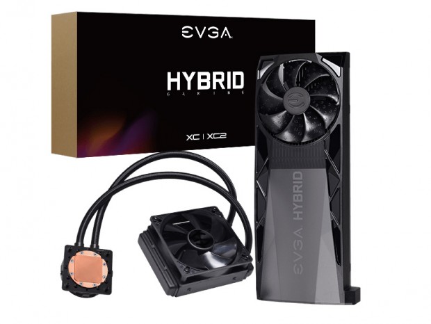 EVGA、GeForce RTX 20シリーズ対応のハイブリッドクーラー「EVGA HYBRID Kit」