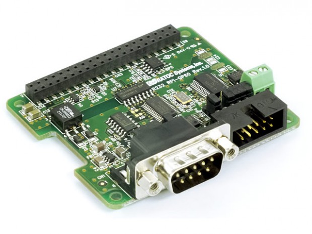 ラトックシステム、RS-232CおよびRS-485/422A対応のRaspberry Pi 用拡張ボード