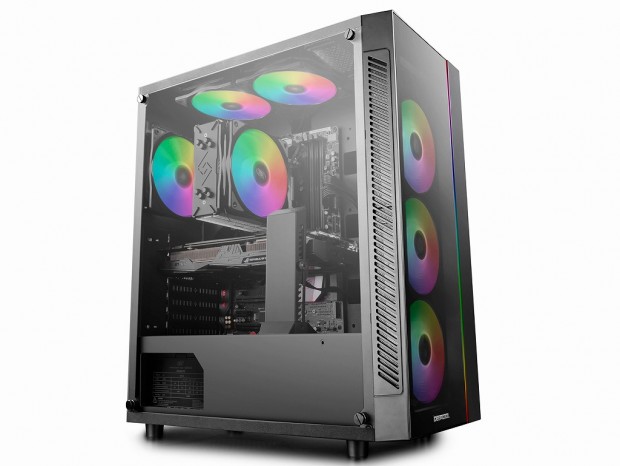 3基のアドレサブルファン搭載のE-ATX対応ミドルタワー、Deepcool「MATREXX 55 ADD-RGB 3F」