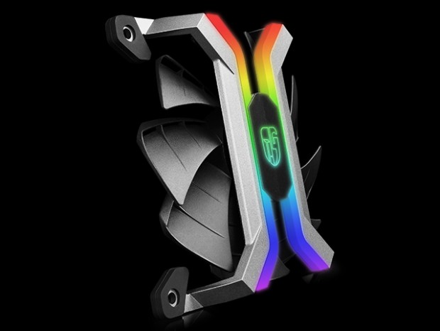 アルミ製スケルトンフレーム採用のアドレサブルLEDファン、Deepcool「MF120S」