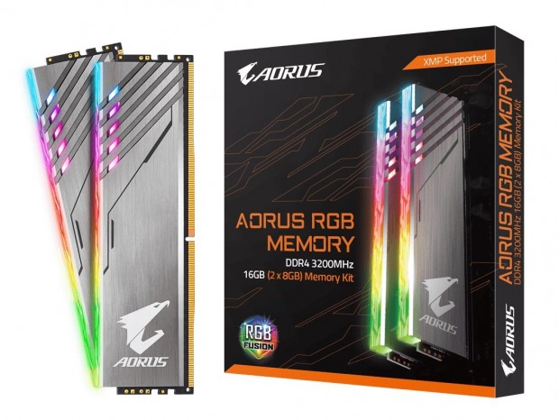 GIGABYTE、RGBメモリ「AORUS RGB Memory 3200MHz」に“ダミーモジュールなし”版