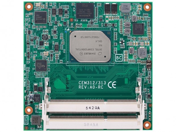 Atom x7/x5シリーズを搭載する95mm角の超小型モジュールPC、Axiomtek「CEM312」
