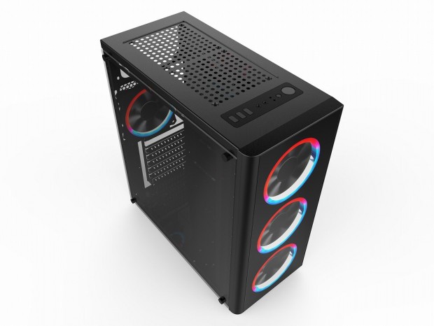 フロントRGBファン＆ガラスパネル採用の低価格ケース、X2「FLASH 7022」