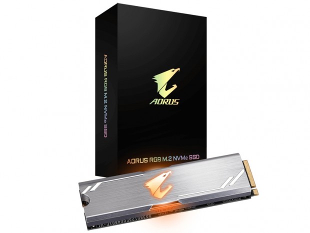 GIGABYTE「AORUS」シリーズから、RGB Fusion2.0対応の光るNVMe M.2 SSD登場