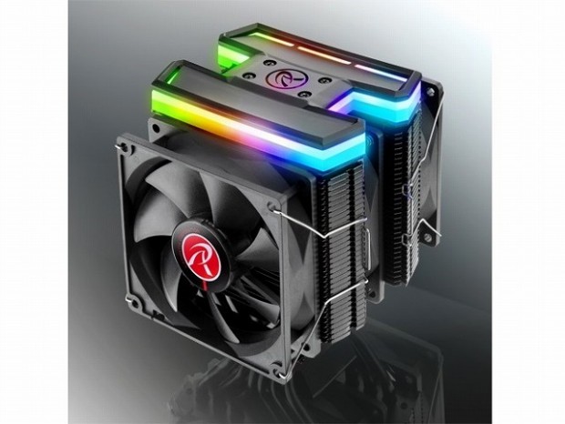 トリプルファンと6連パイプで冷やすRGB対応クーラー、RAIJINTEK「DELOS RBW」