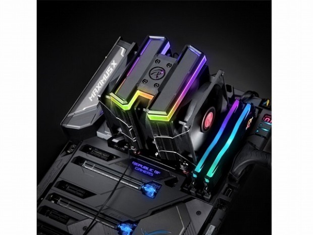 トリプルファンと6連パイプで冷やすRGB対応クーラー、RAIJINTEK「DELOS RBW」
