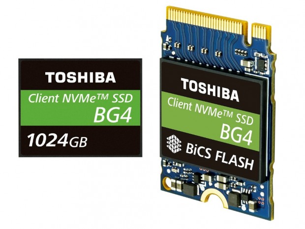 最大容量1TBの1チップNVMe SSD、東芝「BG4」シリーズ